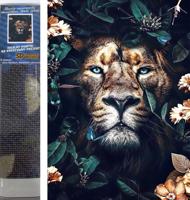Puzzle Gyémántfestmény - Álcázott oroszlán 30x40cm