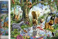 Puzzle Diamantový obraz Život v džungli 30x40cm