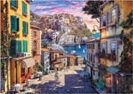 Puzzle Davison: Italské pobřeží západu slunce