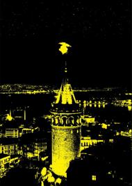 Puzzle Galata Tower neon image 2