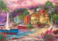 Puzzle Chuck Pinson: Magenta Shores - Ház a tóparton 