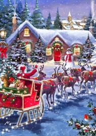 Puzzle Santa And Sleigh 