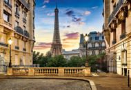 Puzzle Plimbare la Paris la apus