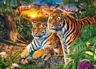 Puzzle Familia de tigres 180