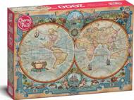 Puzzle Mapa mundial de grandes descubrimientos