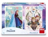 Puzzle 2x77 Înghețat: Anna și Elsa