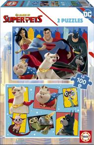 Puzzle 2x100 DC Liga supermazlíčkov