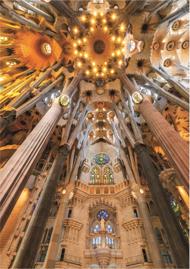 Puzzle Sagrada Familia interiør