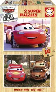 Puzzle Mașini pe drum 2x16