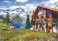 Puzzle Chata v Alpách