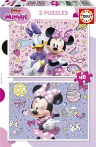Puzzle 2x48 Minnie und Daisy