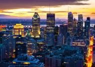 Puzzle Panoramę Montrealu nocą, Kanada