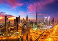 Puzzle Morgen over Dubai Downtown