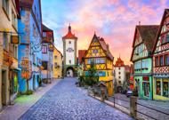 Puzzle Rothenburgs gamle bydel, Tyskland