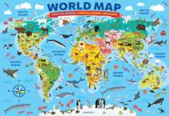 Puzzle Zemljevid sveta 100 XXL