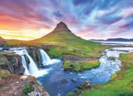 Puzzle Izlandi Kirkjufell hegy naplementekor 