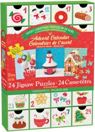 Puzzle Adventskalender - Sød jul 24x50
