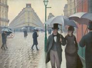 Puzzle Gustave Caillebotte: Parížska ulica, daždivý deň