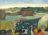 Puzzle Paul Gauguin: Stogi siana w Bretanii, 1890