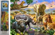 Puzzle Diamentowy obraz: Królestwo zwierząt 30x40cm