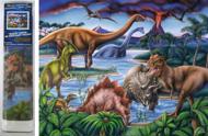 Puzzle Diamant schilderij: Dinosaurussen 30x40cm