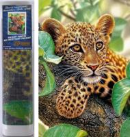 Puzzle Diamantový obraz: Leopard 30x40cm