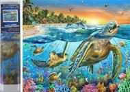 Puzzle Gyémántfestmény - Tengeri teknősök 30x40cm