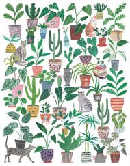Puzzle Katten en planten