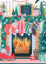 Puzzle Christmas Fireplace