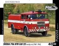 Puzzle TRUCK Škoda 706 RTH CAS 25 hasičský voz (1960-1964)