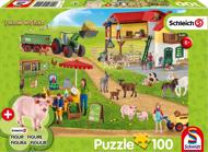 Puzzle Boerderij en boerderijwinkel + figúrka