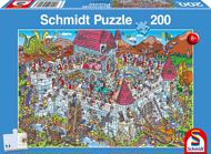 Puzzle Blick in die Ritterburg 200