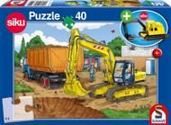Puzzle Escavatore + modello SIKU 40 dielikov