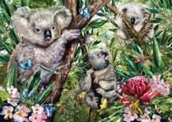 Puzzle Simpatična koala družina