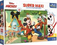 Puzzle Mickey Mouse, veselý dom 24 maxi