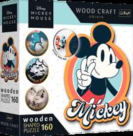 Puzzle Mickey Mouse retrô de madeira