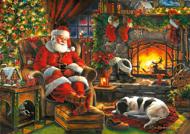 Puzzle Vánoční spánek dřevěný 2000