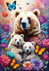 Puzzle Kolekcia materskej lásky: Medvede