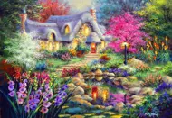 Puzzle Cottage-Teich
