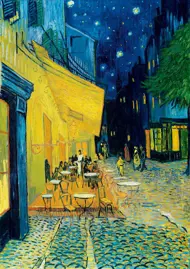 Puzzle Vincent van Gogh: Terasa kaviarne v noci