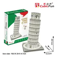 Puzzle 3D Šikmá veža v Pise