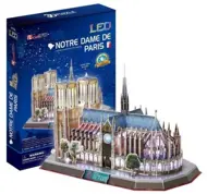 Puzzle 3D Notre Dame, Paríž, LED