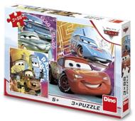 Puzzle 3x55 Autos: Freunde