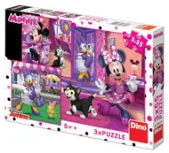 Puzzle Deň s Minnie 3x55