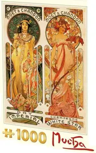 Puzzle Alfons Mucha: Moet Chandon