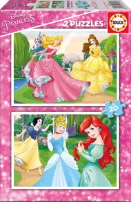 Puzzle 2x20 Disney princezny