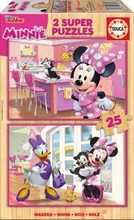 Puzzle 2x25 Minnie - pomocníci