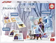 Puzzle 4v1 Superpack Frozen - puzzle, pexeso, domino
