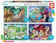 Puzzle 4v1 Disney rozprávky
