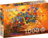 Puzzle Košík s kvetmi image 2